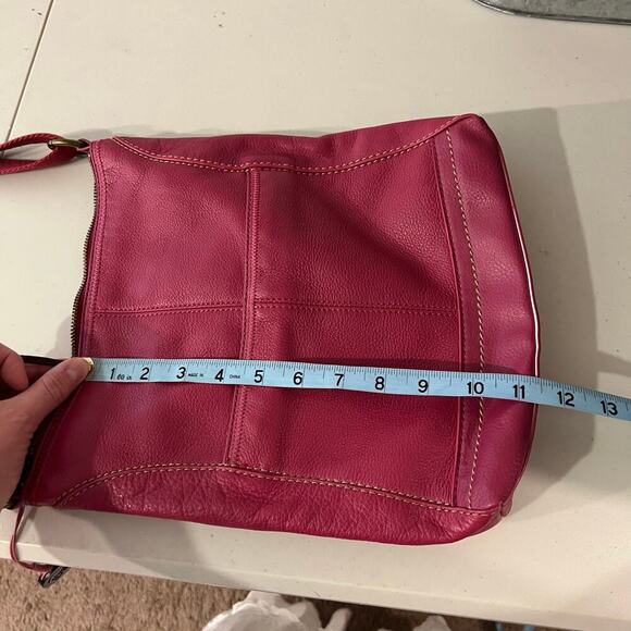 The Sak Lucia Pink Genuine Leather Medium Crossbody Bag - Picture 11 of 13